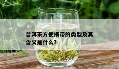 普洱茶方便携带的类型及其含义是什么？