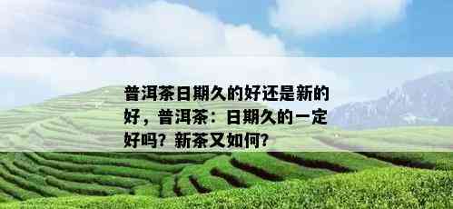 普洱茶日期久的好还是新的好，普洱茶：日期久的一定好吗？新茶又如何？