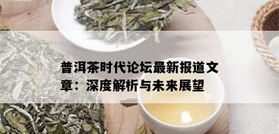 普洱茶时代论坛最新报道文章：深度解析与未来展望