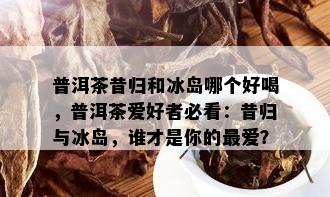 普洱茶昔归和冰岛哪个好喝，普洱茶爱好者必看：昔归与冰岛，谁才是你的更爱？