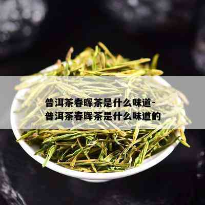 普洱茶春晖茶是什么味道-普洱茶春晖茶是什么味道的