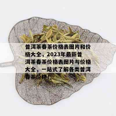 普洱茶春茶价格表图片和价格大全，2023年最新普洱茶春茶价格表图片与价格大全，一站式了解各类普洱春茶价格！