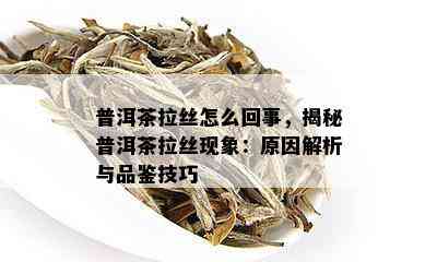 普洱茶拉丝怎么回事，揭秘普洱茶拉丝现象：原因解析与品鉴技巧