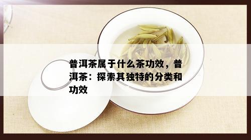 普洱茶属于什么茶功效，普洱茶：探索其独特的分类和功效