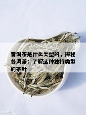 普洱茶是什么类型的，探秘普洱茶：了解这种独特类型的茶叶