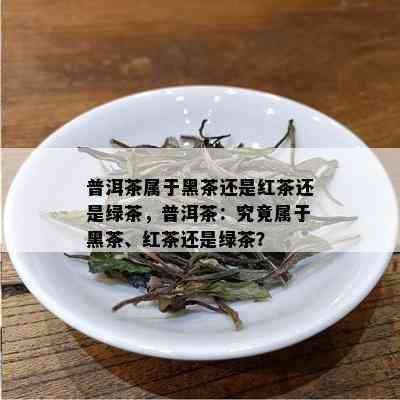 普洱茶属于黑茶还是红茶还是绿茶，普洱茶：究竟属于黑茶、红茶还是绿茶？