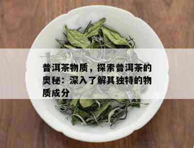 普洱茶物质，探索普洱茶的奥秘：深入了解其独特的物质成分