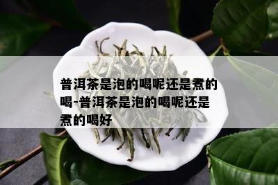 普洱茶是泡的喝呢还是煮的喝-普洱茶是泡的喝呢还是煮的喝好