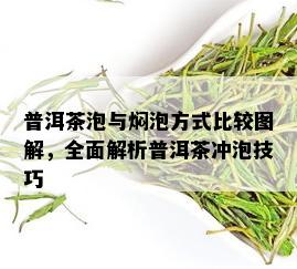 普洱茶泡与焖泡方式比较图解，全面解析普洱茶冲泡技巧