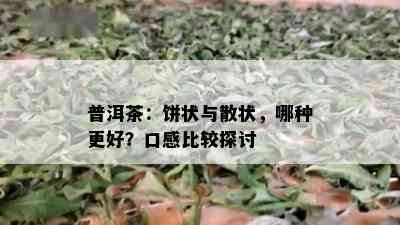 普洱茶：饼状与散状，哪种更好？口感比较探讨