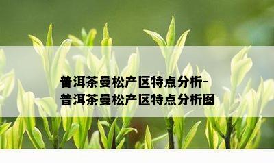 普洱茶曼松产区特点分析-普洱茶曼松产区特点分析图