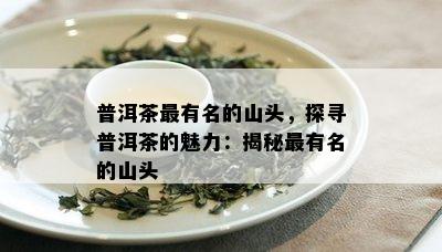 普洱茶最有名的山头，探寻普洱茶的魅力：揭秘最有名的山头