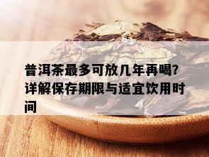 普洱茶最多可放几年再喝？详解保存期限与适宜饮用时间