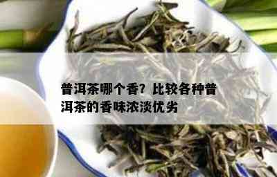 普洱茶哪个香？比较各种普洱茶的香味浓淡优劣