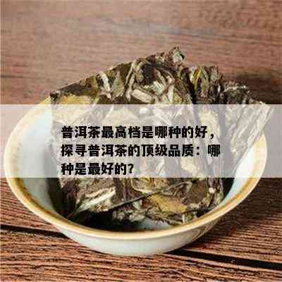 普洱茶更高档是哪种的好，探寻普洱茶的顶级品质：哪种是更好的？