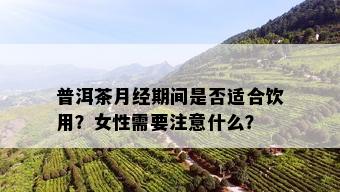 普洱茶月经期间是否适合饮用？女性需要注意什么？