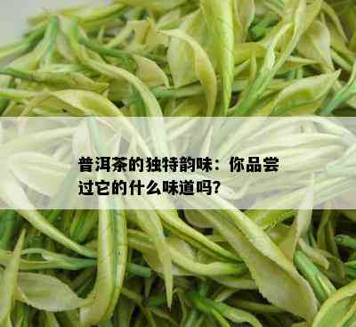 普洱茶的独特韵味：你品尝过它的什么味道吗？