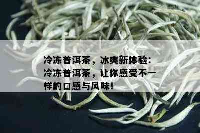 冷冻普洱茶，冰爽新体验：冷冻普洱茶，让你感受不一样的口感与风味！