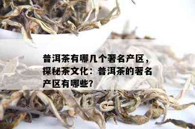 普洱茶有哪几个著名产区，探秘茶文化：普洱茶的著名产区有哪些？