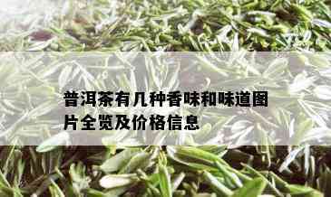 普洱茶有几种香味和味道图片全览及价格信息