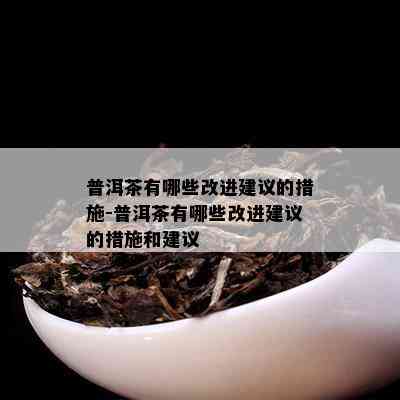 普洱茶有哪些改进建议的措施-普洱茶有哪些改进建议的措施和建议