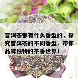 普洱茶都有什么香型的，探究普洱茶的不同香型，带你品味独特的茶香世界！