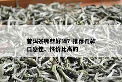 普洱茶哪些好喝？推荐几款口感佳、性价比高的