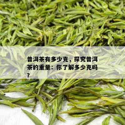 普洱茶有多少克，探究普洱茶的重量：你了解多少克吗？