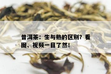 普洱茶：生与熟的区别？看图、视频一目了然！