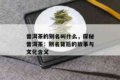 普洱茶的别名叫什么，探秘普洱茶：别名背后的故事与文化含义