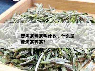 普洱茶碎茶叫什么，什么是普洱茶碎茶？