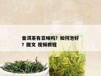 普洱茶有豆味吗？如何泡好？图文 视频教程