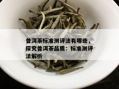 普洱茶标准测评法有哪些，探究普洱茶品质：标准测评法解析