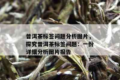 普洱茶标签问题分析图片，探究普洱茶标签问题：一份详细分析图片报告