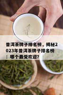 普洱茶牌子排名榜，揭秘2023年普洱茶牌子排名榜：哪个更受欢迎？