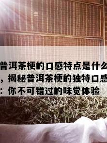 普洱茶梗的口感特点是什么，揭秘普洱茶梗的独特口感：你不可错过的味觉体验