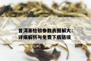 普洱茶检验参数表图解大：详细解析与免费下载链接