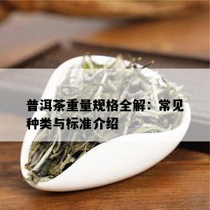 普洱茶重量规格全解：常见种类与标准介绍