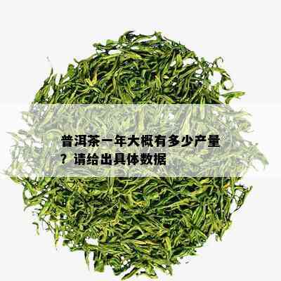 普洱茶一年大概有多少产量？请给出具体数据