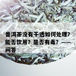 普洱茶没有干透如何处理？能否饮用？是否有？——问答