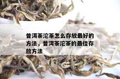 普洱茶沱茶怎么存放更好的方法，普洱茶沱茶的更佳存放方法