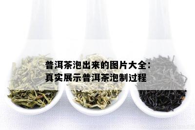 普洱茶泡出来的图片大全：真实展示普洱茶泡制过程