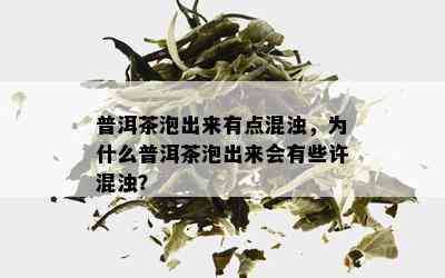 普洱茶泡出来有点混浊，为什么普洱茶泡出来会有些许混浊？