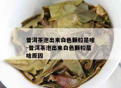 普洱茶泡出来白色颗粒是啥-普洱茶泡出来白色颗粒是啥原因