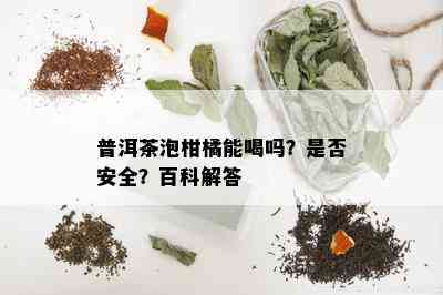 普洱茶泡柑橘能喝吗？是否安全？百科解答