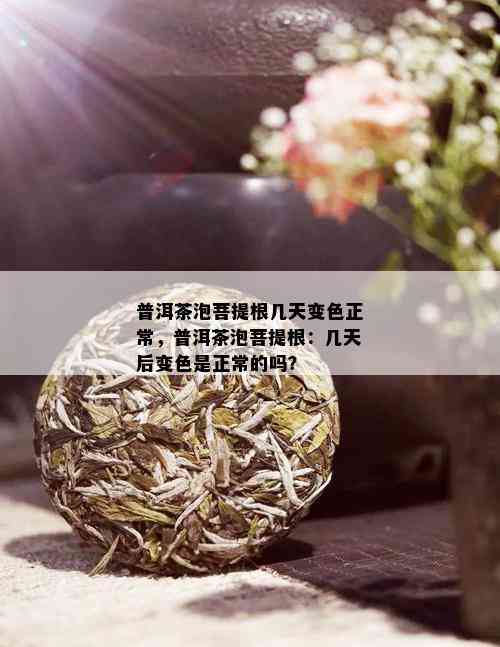 普洱茶泡菩提根几天变色正常，普洱茶泡菩提根：几天后变色是正常的吗？