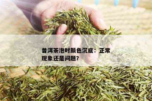 普洱茶泡时颜色沉底：正常现象还是问题？