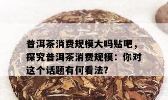 普洱茶消费规模大吗贴吧，探究普洱茶消费规模：你对这个话题有何看法？