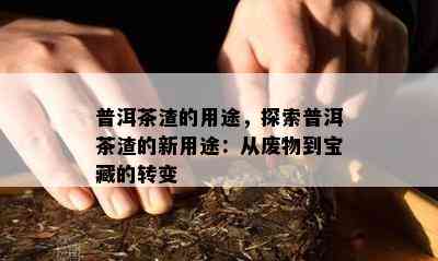 普洱茶渣的用途，探索普洱茶渣的新用途：从废物到宝藏的转变