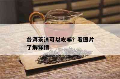 普洱茶渣可以吃嘛？看图片了解详情